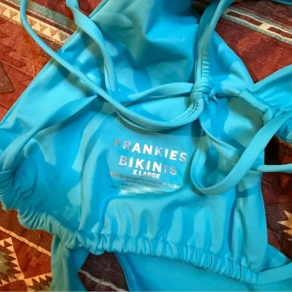 Frankie's Bikinis Vibrant Blue Bikini Set